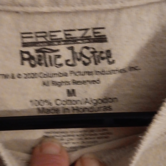 💜 3/$15💜Mens Poetic Justice T-Shirt  from Movie Festuring Tupac. 💜 - Picture 2 of 5